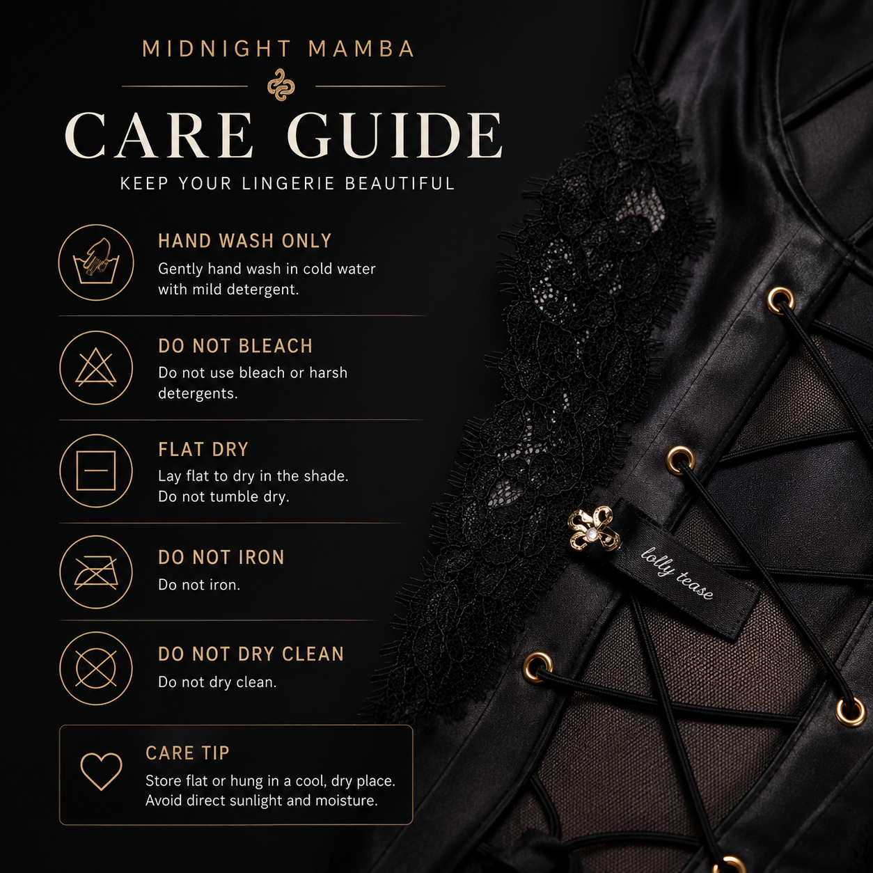Mamba No.2 — Longline PU Leather Bustier & Thong Set